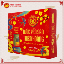 14 Hộp Yến xuân Thiên Hoàng 12% (6 lọ/hộp) - Tặng 14 túi giấy
