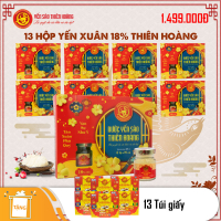 13 Hộp yến xuân Thiên Hoàng 18% (6 lọ/hộp) - Tặng 13 túi giấy