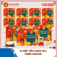 14 Hộp yến xuân Thiên Hoàng 18% (6 lọ/hộp)