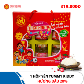 1 Hộp yến Yummy Kiddy hương dâu 20% Thiên Hoàng
