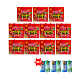 11 hộp yến Yummy Kiddy hương dâu 20% Thiên Hoàng (6 lọ/hộp) - Tặng 6 lon yến 11 hộp yến Yummy Kiddy hương dâu 20% Thiên Hoàng (6 lọ/hộp) - Tặng 6 lon yến