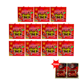 11 hộp yến Yummy Kiddy hương dâu 20% Thiên Hoàng (6 lọ/hộp) - Tặng 2 gói kẹo sâm 11 hộp yến Yummy Kiddy hương dâu 20% Thiên Hoàng (6 lọ/hộp) - Tặng 2 gói kẹo sâm