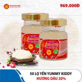 50 Lọ yến Yummy Kiddy hương dâu 20% Thiên Hoàng