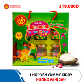 1 Hộp yến Yummy Kiddy hương Vani 20% Thiên Hoàng (6 lọ/hộp)