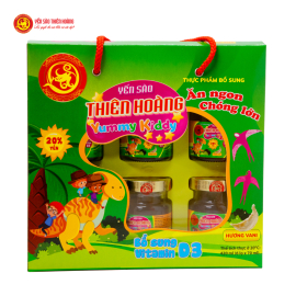 11 hộp yến Yummy Kiddy hương Vani 20% Thiên Hoàng (6 lọ/hộp) - Tặng 2 gói kẹo sâm 11 hộp yến Yummy Kiddy hương Vani 20% Thiên Hoàng (6 lọ/hộp) - Tặng 2 gói kẹo sâm