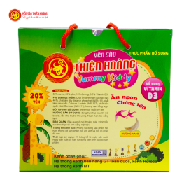 11 hộp yến Yummy Kiddy hương Vani 20% Thiên Hoàng (6 lọ/hộp) - Tặng 2 gói kẹo sâm 11 hộp yến Yummy Kiddy hương Vani 20% Thiên Hoàng (6 lọ/hộp) - Tặng 2 gói kẹo sâm