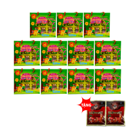 11 hộp yến Yummy Kiddy hương Vani 20% Thiên Hoàng (6 lọ/hộp) - Tặng 2 gói kẹo sâm 11 hộp yến Yummy Kiddy hương Vani 20% Thiên Hoàng (6 lọ/hộp) - Tặng 2 gói kẹo sâm