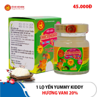 Lọ yến Yummy Kiddy hương Vani 20% Thiên Hoàng (6 lọ/hộp)