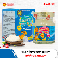 Lọ yến Yummy Kiddy hương Vani 20% Thiên Hoàng (6 lọ/hộp)