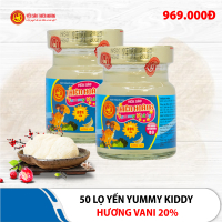 50 Lọ yến Yummy Kiddy hương Vani 20% Thiên Hoàng (6 lọ/hộp)