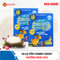 50 Lọ yến Yummy Kiddy hương Vani 20% Thiên Hoàng (6 lọ/hộp)